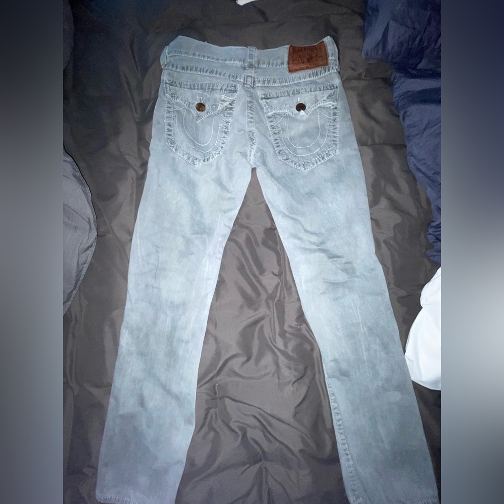 True Religion Ricky Big T 30x32 Gray Jeans